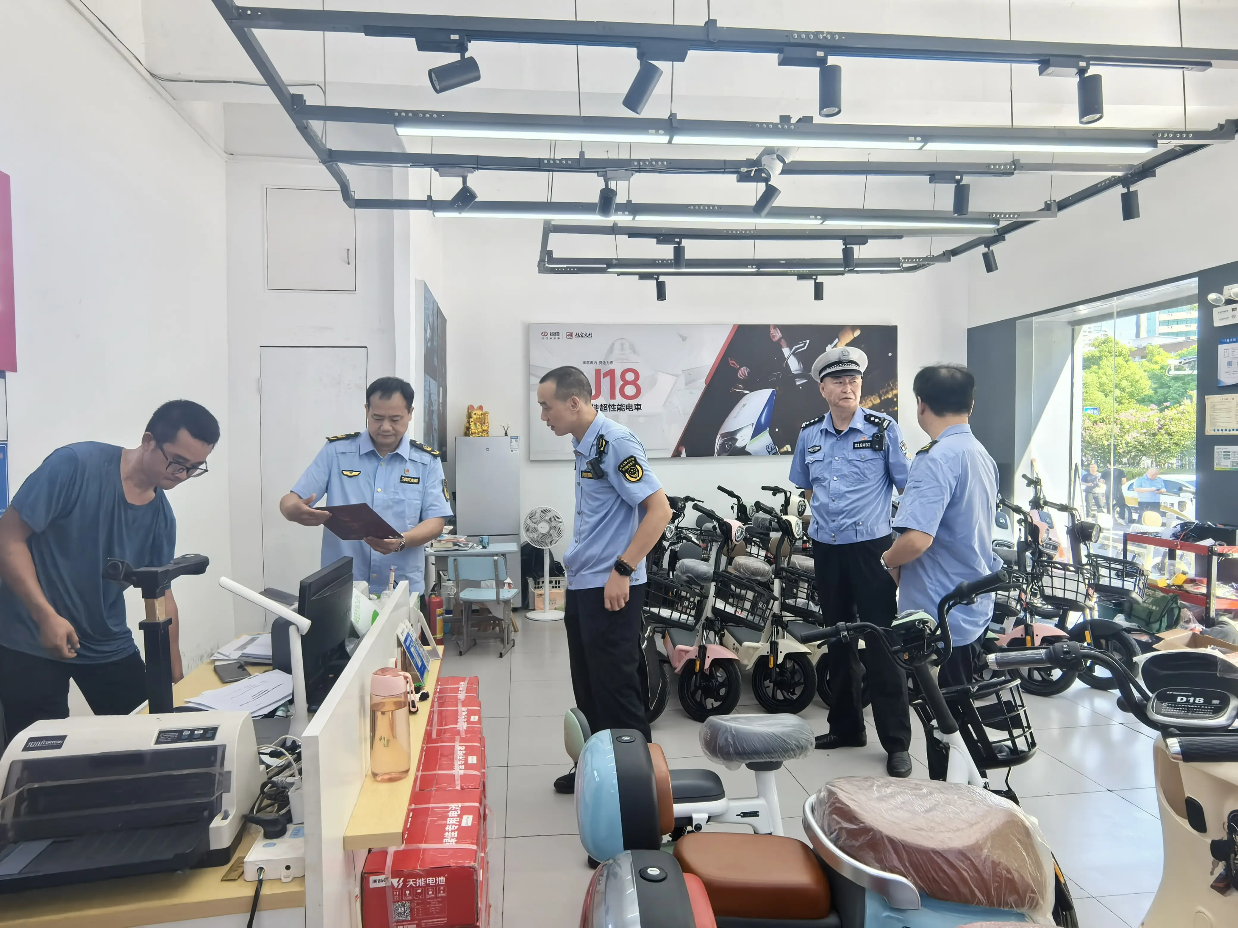 谢家集区市场监督管理局推进电动自行车安全隐患全链条整治工作走深走实